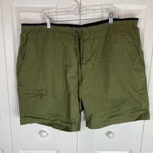 Duluth Trading Co Mens 48 Canyoneer Shorts Cargo Green 9" inch inseam Pull on